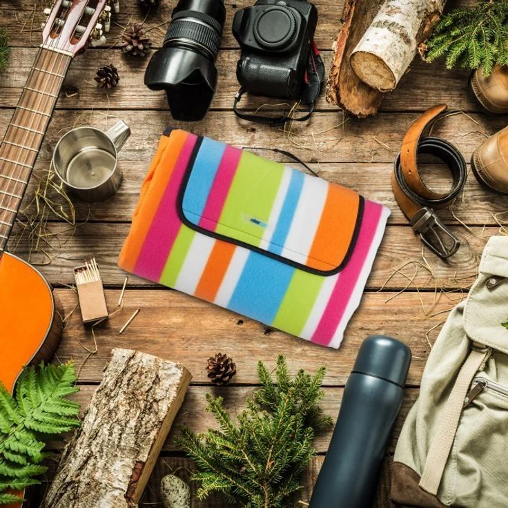Picknickdecke bunte Streifen 10025983 – Bild 6