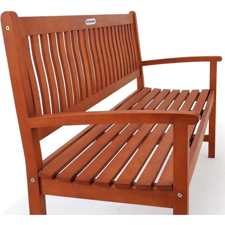 Deuba Gartenbank Maxima, Sitzbank Holz FSC®-zertifiziert 480kg Belastbar Garten Eukalyptus – Bild 7