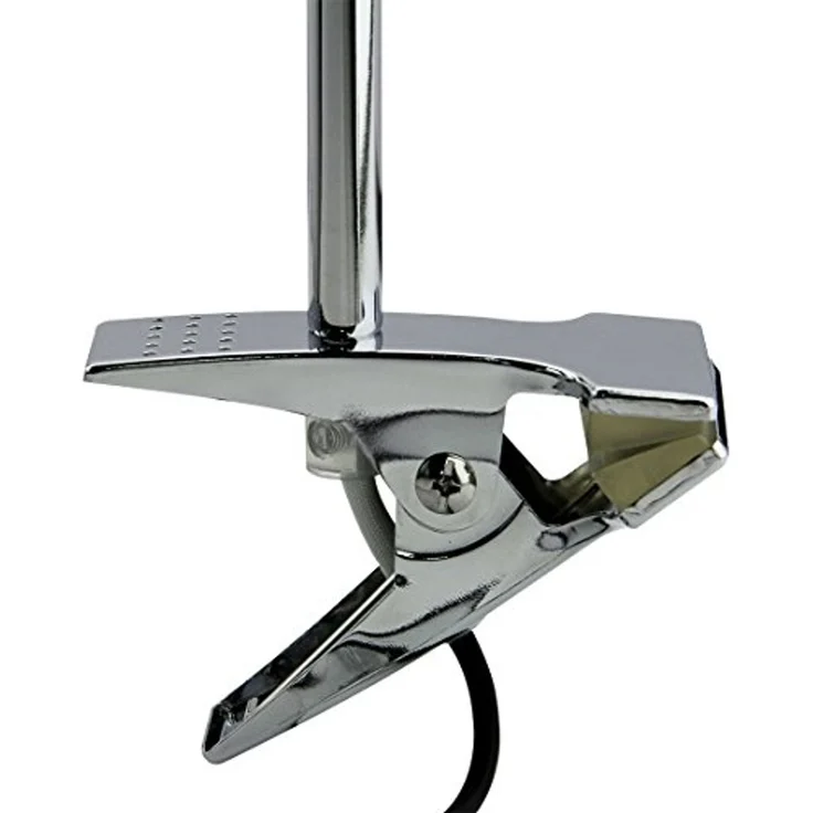 TRANGO LED Klemmleuchte, 6616 LED Klemmleuchte *SUSI* Tischlampe I Leseleuchte I Clip Lampe in Bicolor „Chrom-Weiß“ inkl. 1x 6 Watt LED Modul - 3000K warmweiß, Klemmspot Leselicht I Schreibtischlampe – Bild 4