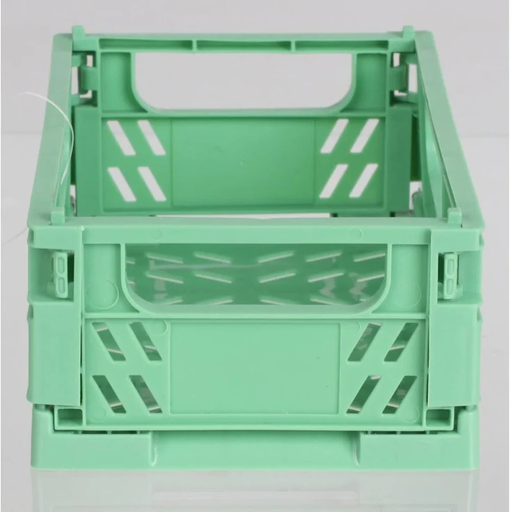24x Mini Deko Klappbox 15×10×5,7 cm 24er Set – faltbare Aufbewahrungsbox kleine Organizer Box stabile Kunststoff Klappkiste verschiedene Farben zufällige Farbauswahl – Bild 9