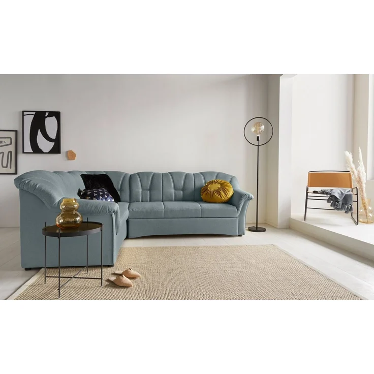 DOMO collection Ecksofa Papenburg B/T/H: 242/190/84 cm L-Form, wahlweise mit Bettfunktion, Langer Schenkel links oder rechts – Bild 2