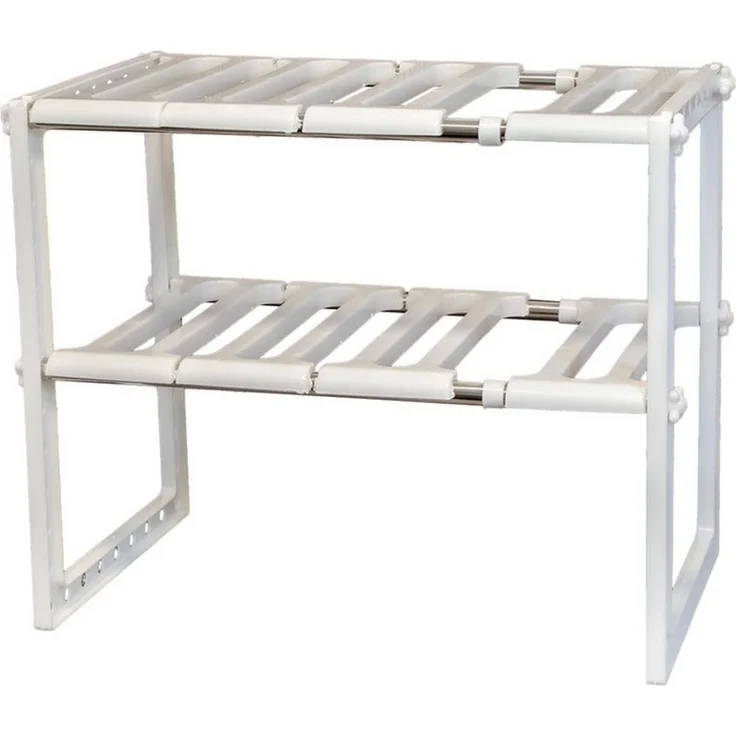 KVOTA Mehrzweckregal Verstellbares Küchenregal unter Spüle 50-70 cm 2-stufigesTeleskopregal – Bild 2