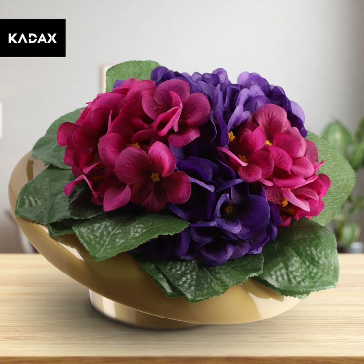 KADAX Blumentopfabdeckung Ikebana Composition Gold 9 cm – Bild 7