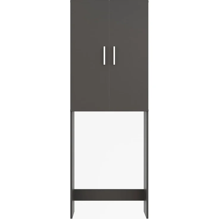 KOMTO Waschmaschinenumbauschrank Gizmo Waschmaschinenschrank Weiß 2 Türen Hochschrank für Waschmaschine Trockner Badezimmer Schrank 65 х 180 х 27 cm (BxHxT) – Bild 6