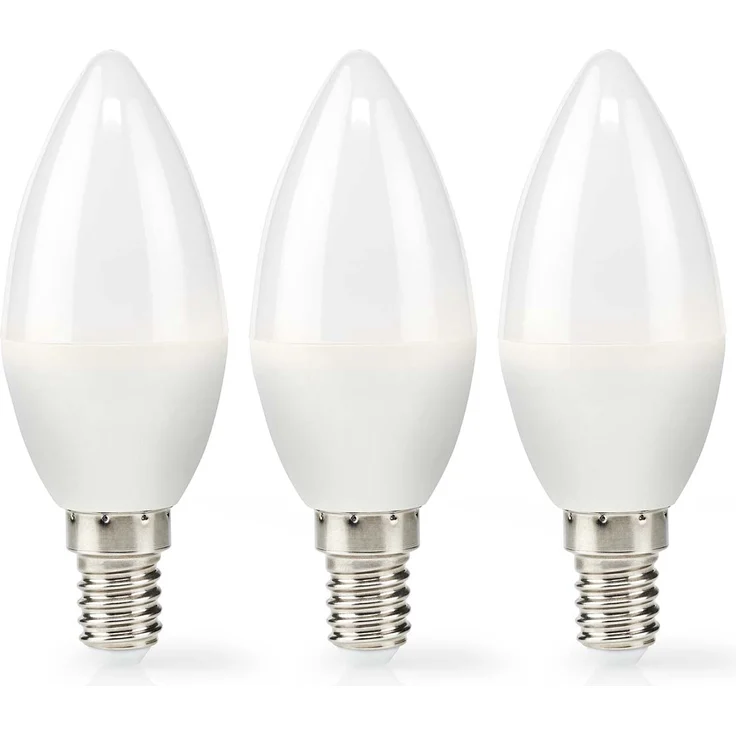 LED-Lampe E14 | Kerze | 4.9 W | 470 lm | 2700 K | Warmweiss | Matte lampe | 3 Stück – Bild 2