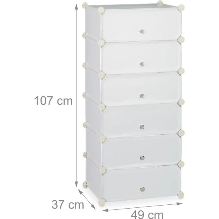 Schuhschrank mit 6 Fächern – Bild 4