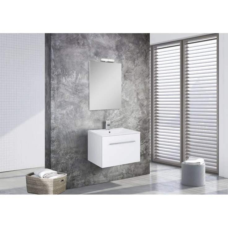 Gästewaschplatz Freiburg 60cm Waschbecken Waschtisch Waschplatz – Bild 2