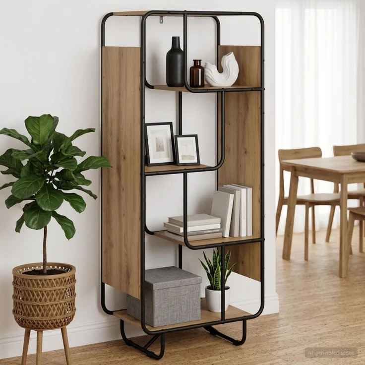 vidaXL Highboard Artisan-Eiche 60 x 37,5 x 144 cm Holzwerkstoff 8007929 – Bild 1