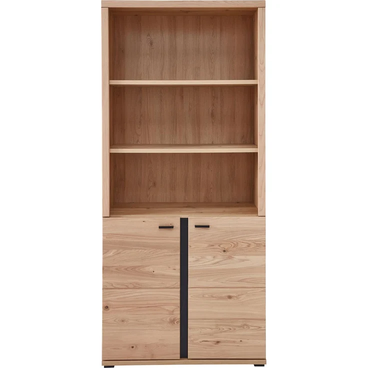 Büroschrank Sonos, Echtholz, Holzwerkstoff, Metall, Holzfarben, 90 x 203 x 38 cm – Bild 3