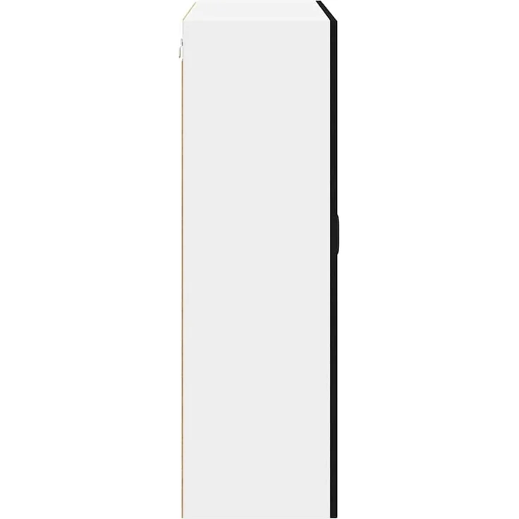 Hängeschrank, Küchenschrank Schwarz 80 x 31 x 100 cm Holzwerkstoff – Bild 7