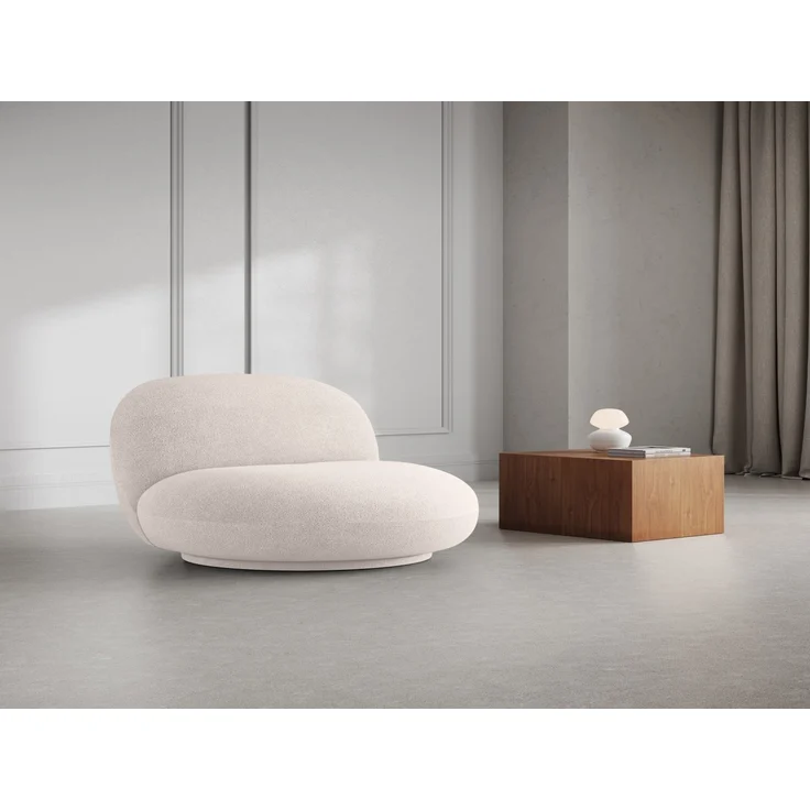 Micadoni Drehbarer Sessel Chuck Boucle Elfenbein – Bild 5