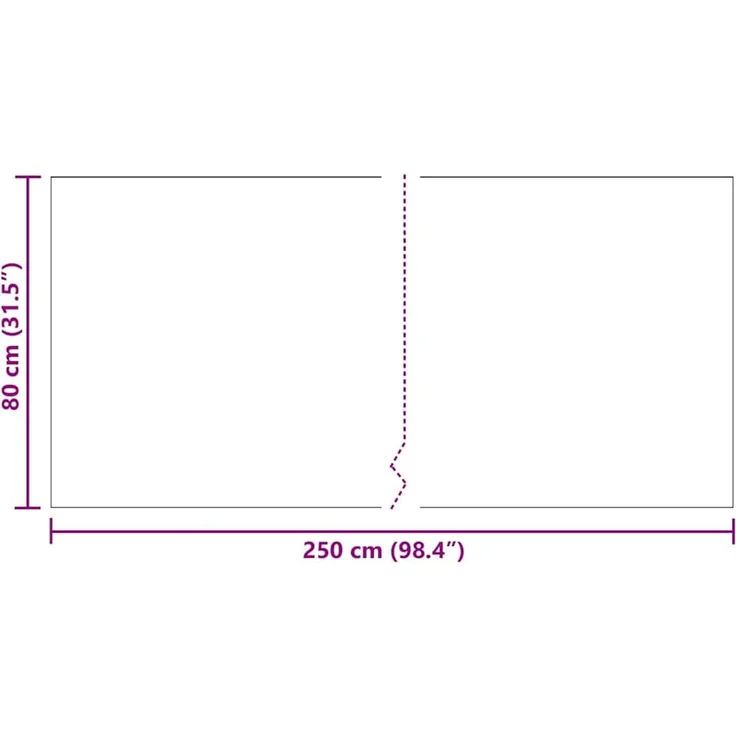 vidaXL Teppichläufer Hellgrau 80 x 250 cm Stoff 42011429 – Bild 8