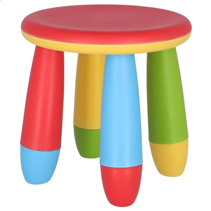 Mueblear 90055 Kinder-Hocker, Kunststoff, 20 x 15 x 26 cm rot – Bild 3