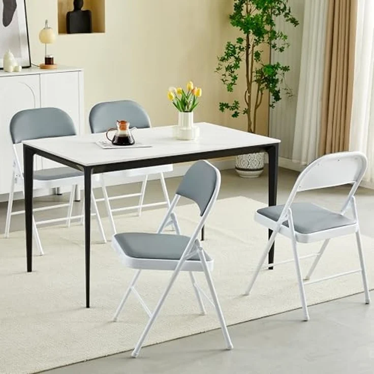 MCC direct Klappstuhl Kunstleder Klappstuhl gepolstert im 1er, 2er, 4er und 6er Set (4 St) – Bild 2