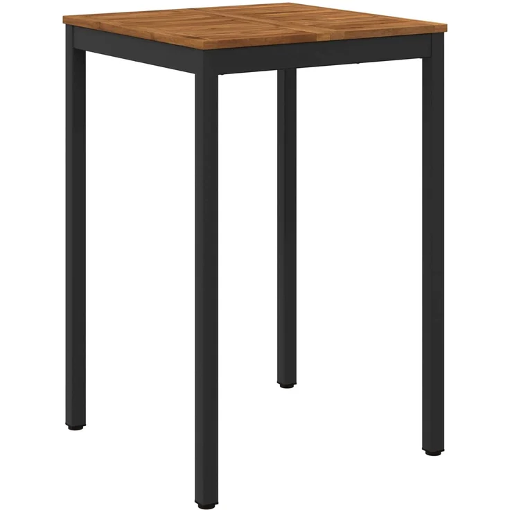 vidaXL Gartenbar-Tisch Natürlich und Schwarz 70 x 68,5 x 105 cm 901334 – Bild 1