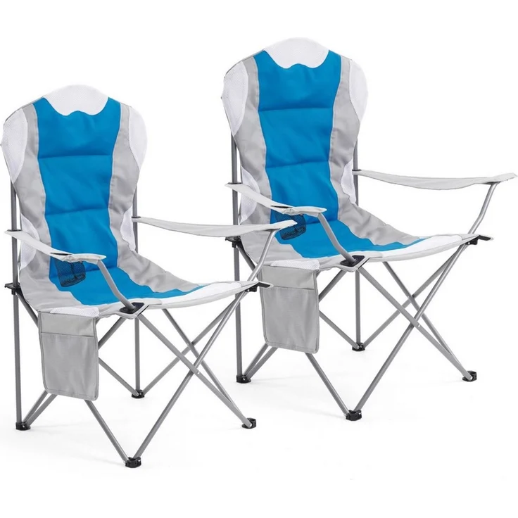 Mondeer Campingstuhl (2er Set) (2 St), Baumwollkissen tragbar – Bild 5