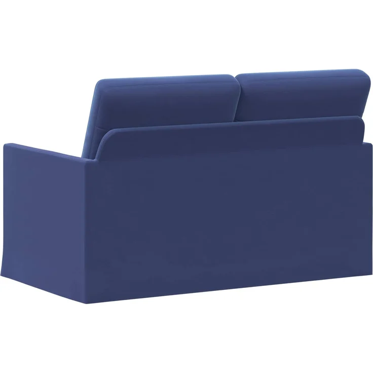 vidaXL 2-Sitzer Sofa Polizeiblau 130 x 81 x 82 cm Samt (V) 42041066 – Bild 4