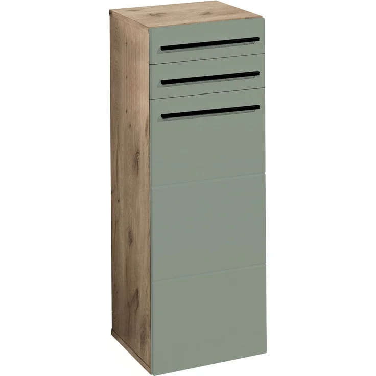 Badezimmer-Set >Vista< (3-tlg.) in Viking Oak / Schilfgrün - 120x190x31 (BxHxT) – Bild 4