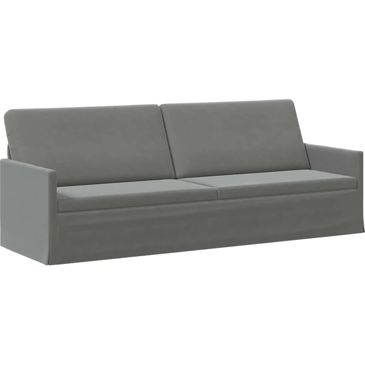 vidaXL Sofa-Set 2 pcs Dunkelgrau Samt (V) 3433230 – Bild 3