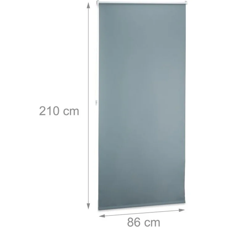 Relaxdays Verdunkelungsrollo grau 60 bis 120 breit – Bild 3