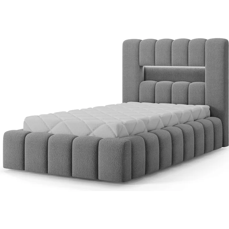 Bett Lamica 90x200 + Holzrahmen/Standardlift/ Box für Bettzeug – Royal