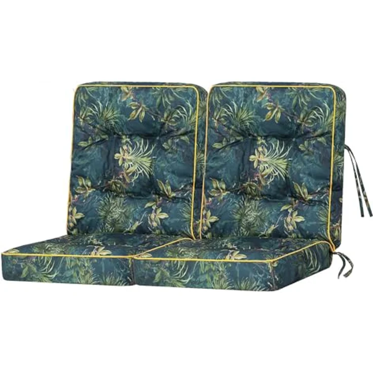 Bjird Bankauflage Venus 50 cm, 60 cm, 100 cm, 120 cm, 150 cm, 180 cm, (2 St), für Gartenbank und Hollywoodschaukel – Bild 2