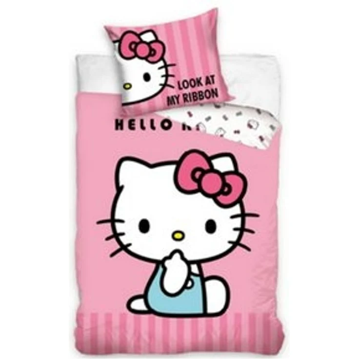 Hello Kitty Bettwäsche Kinderbettwäsche HK224001 140x200 + 70x90 cm – Bild 4