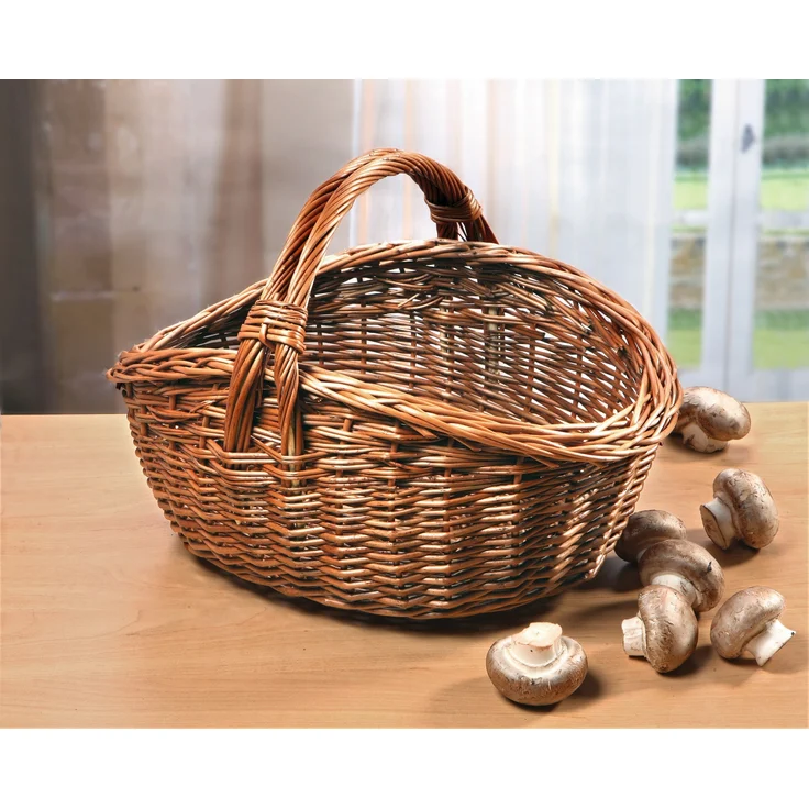Bügelkorb Korb Erntekorb Einkaufskorb Tragekorb Korb Pilzkorb – Bild 2