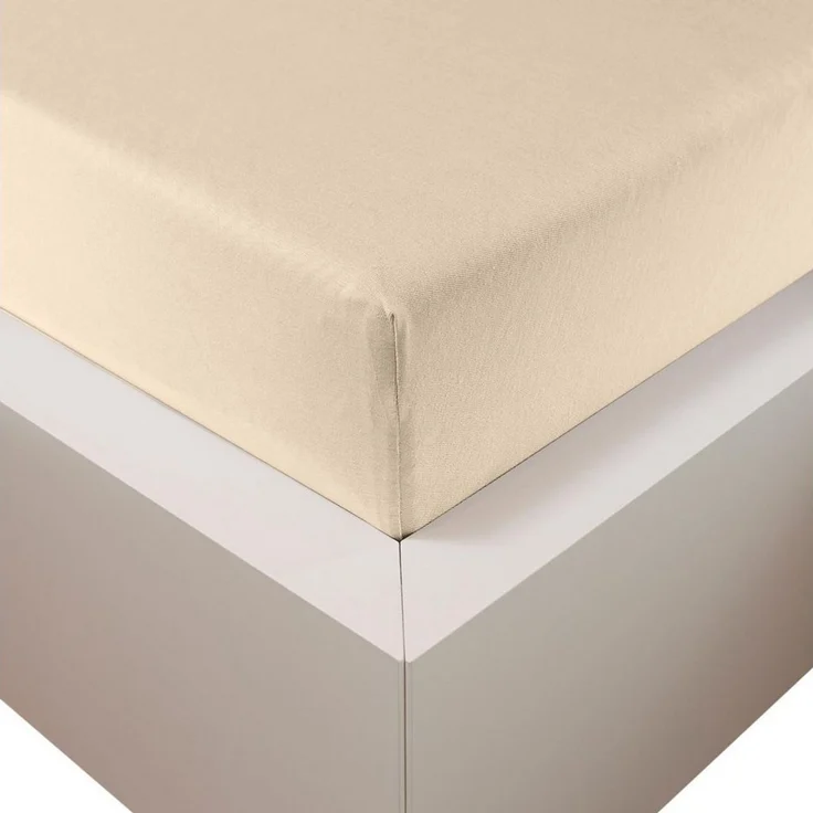 Traumschloss Spannbettlaken Premium Plus, Jersey, Gummizug: rundum, (1 Stück), 260g/m², 47,5% Mako Baumwolle, 47,5% Lyocell, 5% Elasthan – Bild 1
