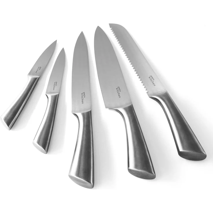 JOEJI’S KITCHEN Universalküchenmesser 5-in-1 Messerset aus Edelstahl - Scharfe Küchenmesser Set – Bild 9
