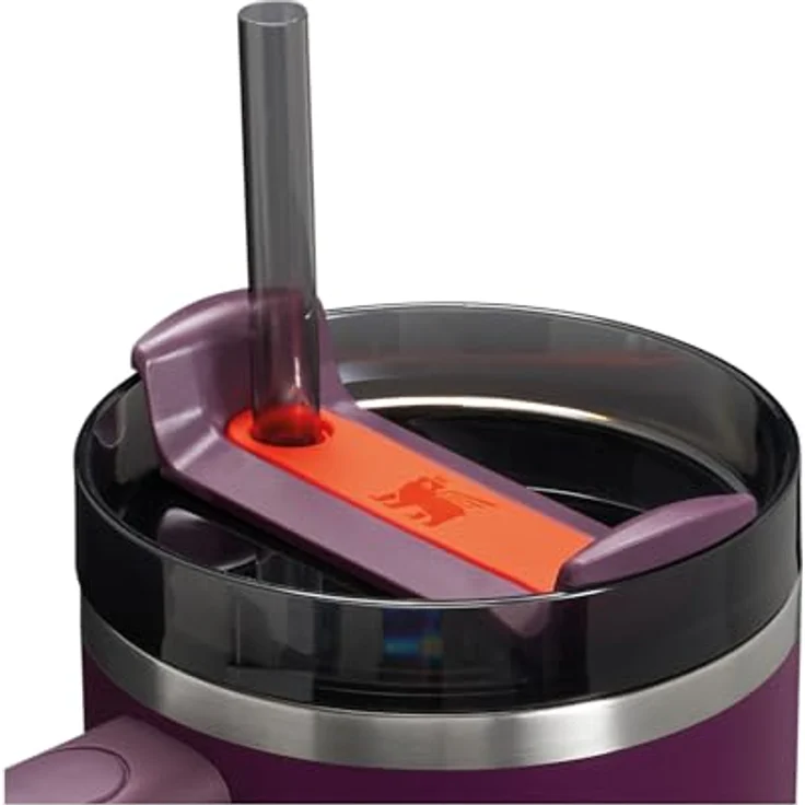 STANLEY Quencher H2.0 FlowState Trinkflasche mit Strohhalm 1.2L - Thermobecher Kühlt 11 Stunden - 48 Stunden Eisgekühlt - Spülmaschinenfest - Thermosflasche BPA Frei - Kaffeebecher To Go - Plum – Bild 10
