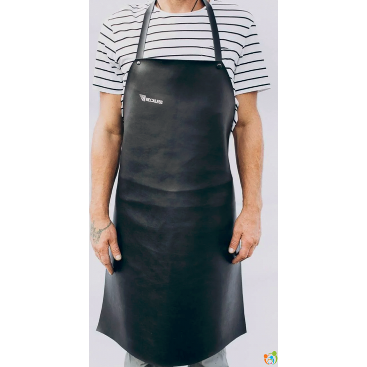 Grillschürze zum Grillen 90 cm in Schwarz