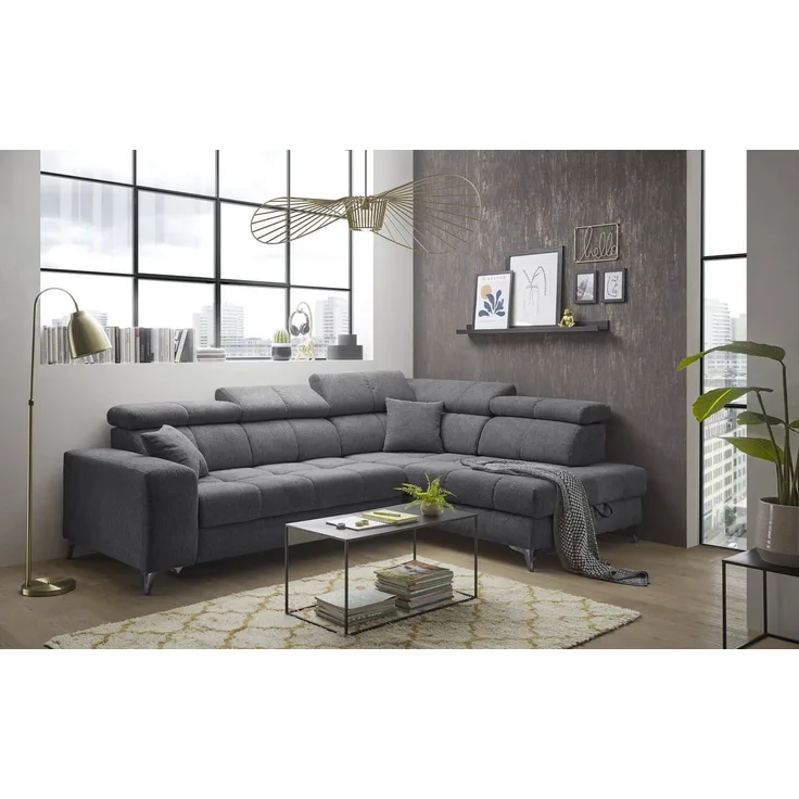 Ecksofa mit elektronischer Wallaway-Funktion | USB-Anschluss - Sydney