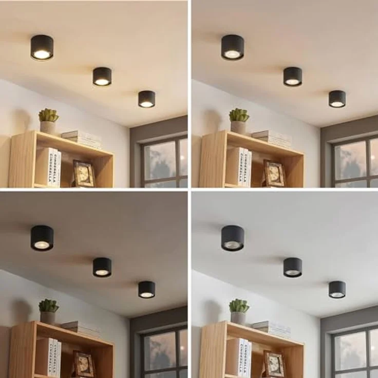 Arcchio Strahler Mabel, 1-flammige Deckenlampe aus Aluminium mit GU10 Fassung, moderne Küchenleuchte, alu – Bild 5