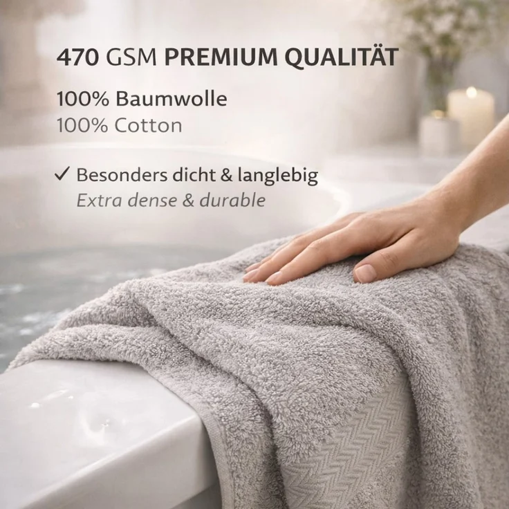 Betz Handtücher 10-teiliges Handtuch Set Premium, 100% Baumwolle (10-St), 4 Handtücher 50x100 cm, 2 Duschtücher 70x140 cm, 2 Gästetücher 30x50 – Bild 4