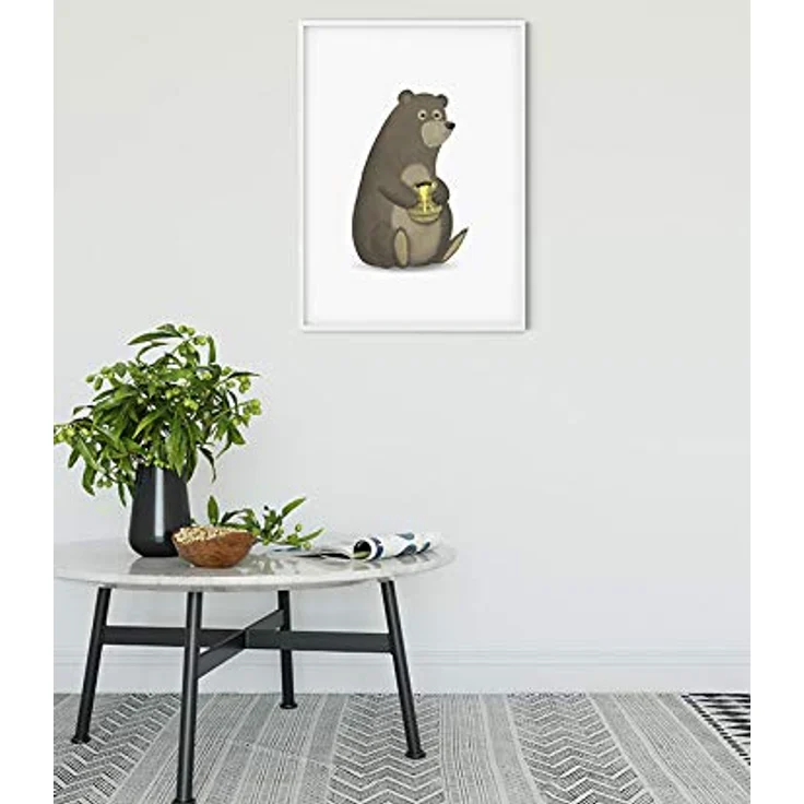 Komar Cute Animal Bear Wandbild, Poster auf Premium-Photopapier, Größe 30 x 40 cm, ohne Rahmen, für Wohnzimmer und Schlafzimmer – Bild 2