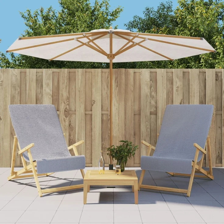 vidaXL Strandtücher 2 Stk. Grau 60x135 cm Stoff 400 GSM 362671 – Bild 1