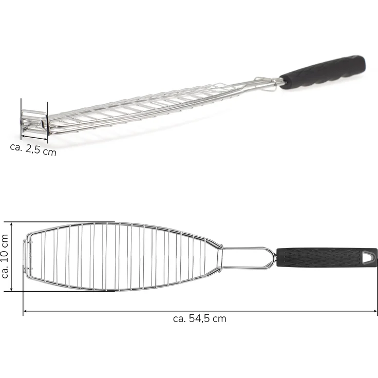 bremermann Grillguthalter Fisch-Grillhalter 4er Set Fischhalter, Fischgriller, Fischbräter, (4-St) – Bild 7