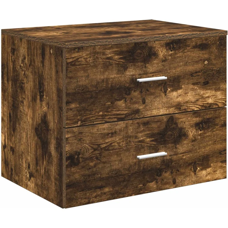vidaXL Badezimmerschrank-Set 3 stk. Geräucherte Eiche 3405943 – Bild 5
