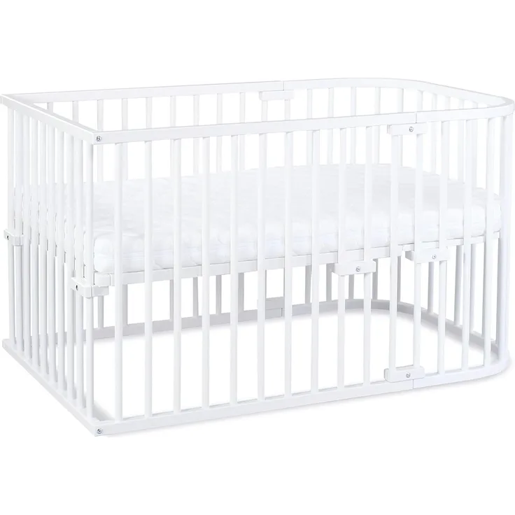 babybay Kinderbett-Set Original mit Matratze KlimaWave + Umbausatzmatratze Klima extraluftig