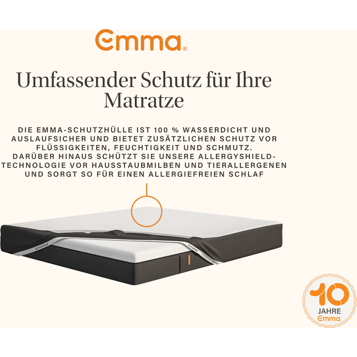Emma Matratzenschützer, 90x200 cm, 100 % Polyester, Weiß – Bild 6