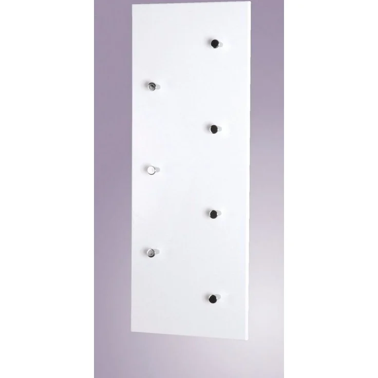 HAKU Möbel 42390 Wandgarderobe 80 x 5,5 x 30 cm, weiß/Chrom/Nickel – Bild 2
