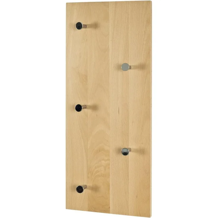 Garderobe Wandgarderobe TORINO Buche mit 5 Haken