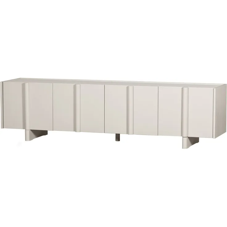 TV-Board Basu aus Kiefernholz, Natur