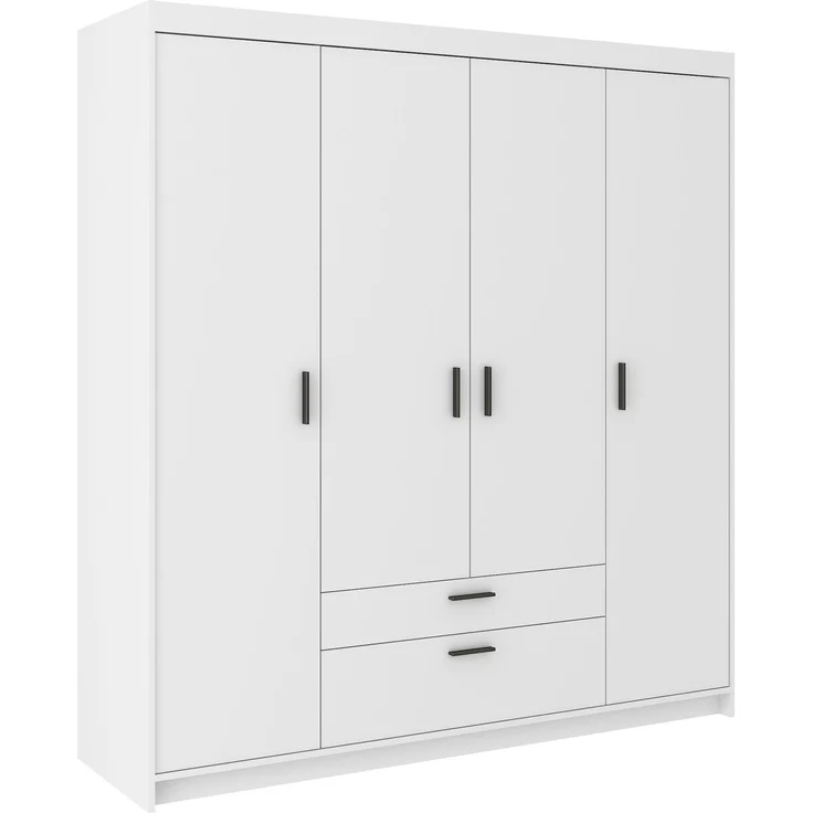 AX LIVING Schubladenschrank Garderobe weiß Schrank Storicos 4T 176,3cm – Bild 1