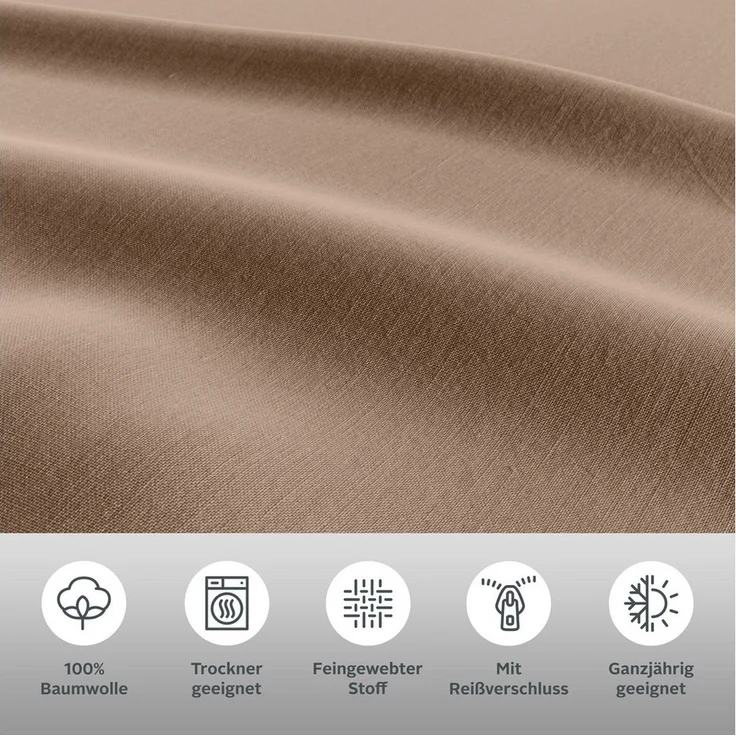 Home affaire Bettwäsche Luisa, Renforcé, 2 teilig, NEUHEIT: 100% Baumwolle, ab Gr. 135x200 cm, in drei Qualitäten – Bild 2