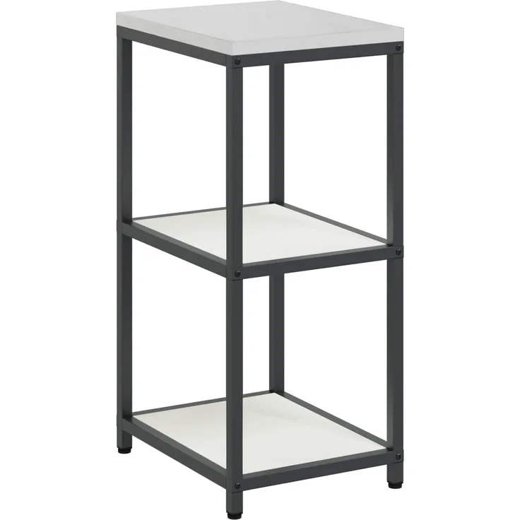 vidaXL Küchenaufbewahrung mit Regal Weiß 60 x 50 x 92 cm Stahl 874969