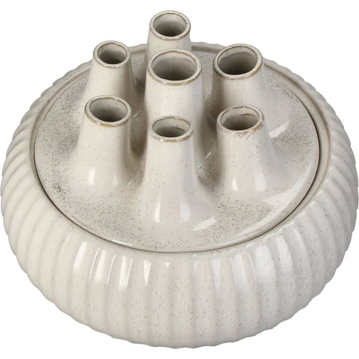 Vase Stoneware weiß 29x29x25.5cm – Bild 2