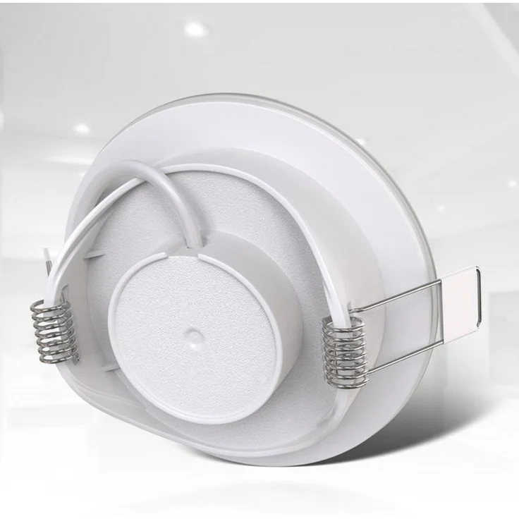 B.K.Licht - 5er Set LED Bad Einbaustrahler 230V flach, IP65, neutralweiße Lichtfarbe, Lochmass 68mm, LED Spot, Deckenspots, Spots, Einbauleuchten, Einbauspots, Badezimmer, 86x30 mm, Weiß – Bild 4