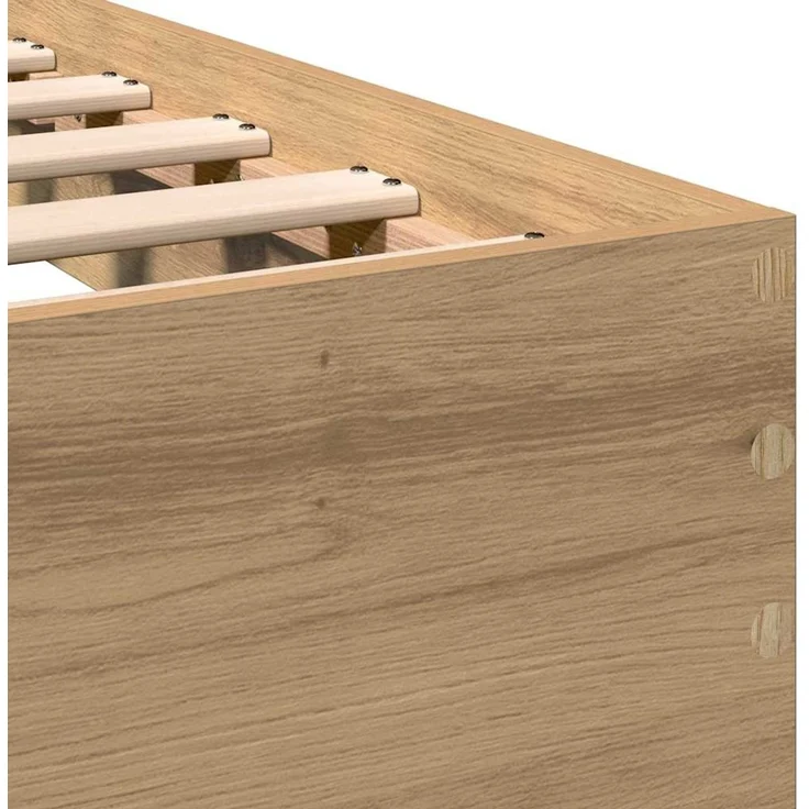 vidaXL Bettrahmen Artisan-Eiche 193 x 125 x 70 cm Holzwerkstoff 3376061 – Bild 9